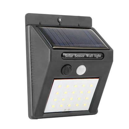 Solar Motion Sensor Light - 20 LED, IP65 Waterproof, 120Â° Wide