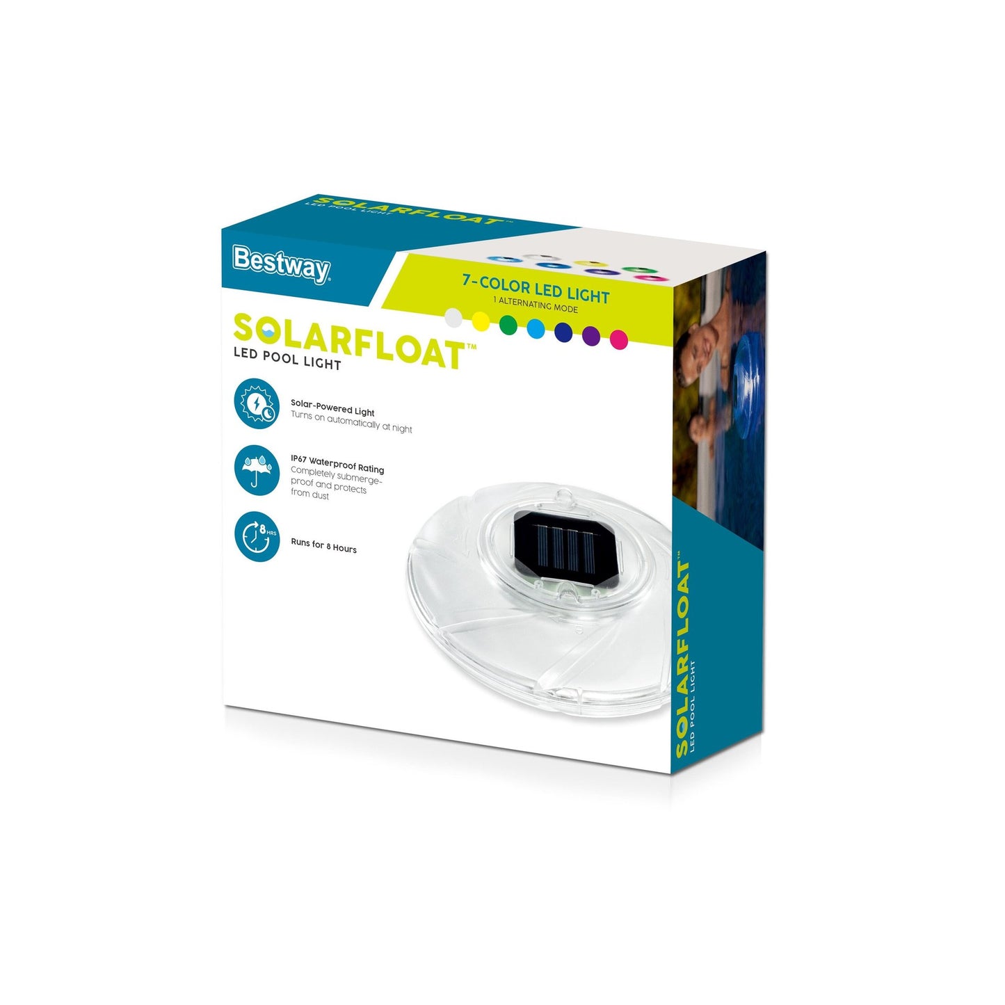 Solar Floating Pool Light - Outdoor Water-Activated LED Orb