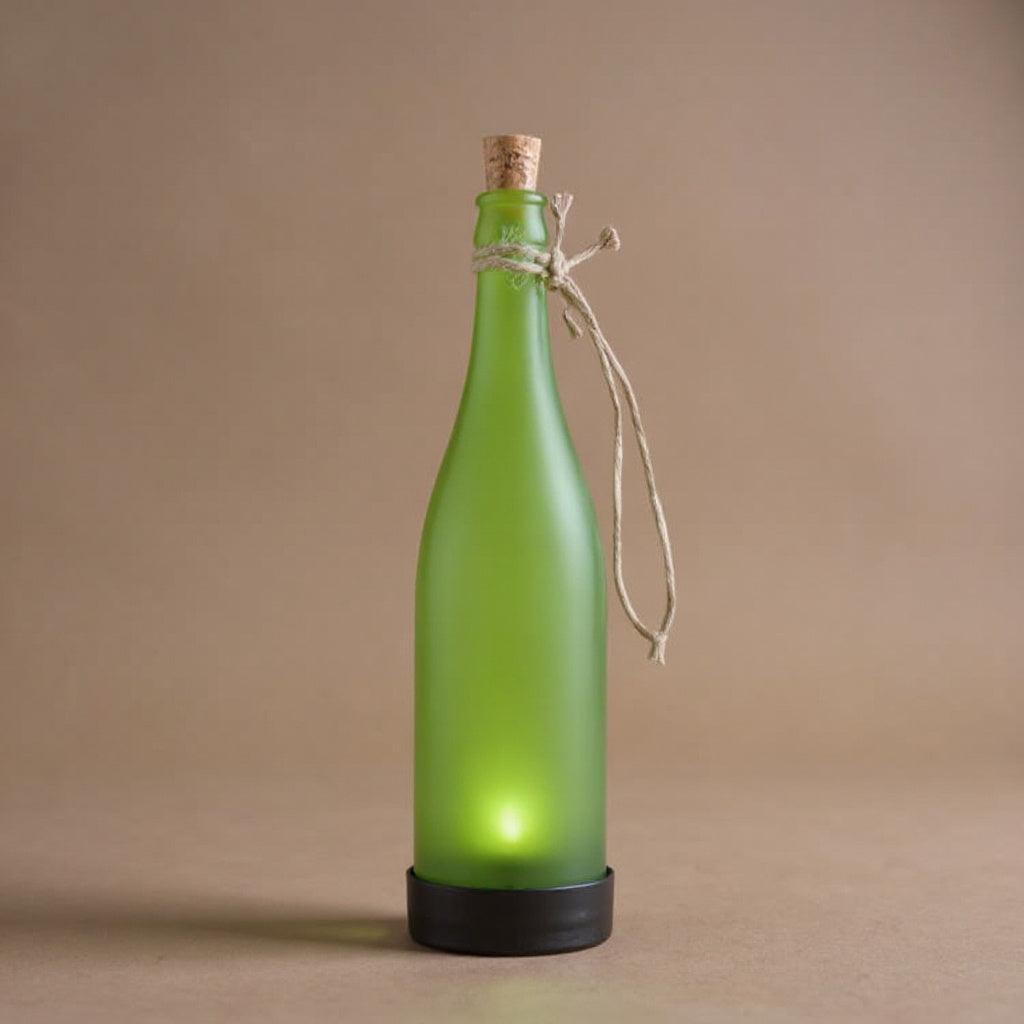 Solar Wine Bottle Decorative Lamp - LED Novelty Light