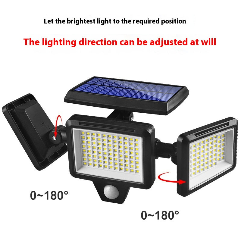 Motion-Sensing Solar Wall Lamp - Intelligent Outdoor Induction