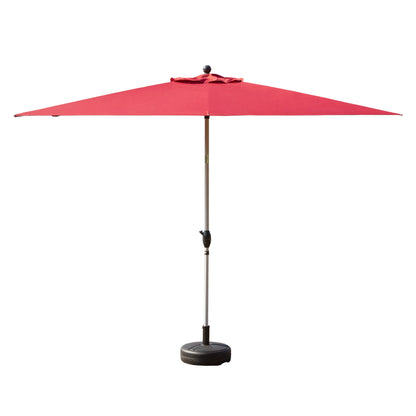 Rectangular Patio Umbrella - Crank Lift & Tilt, Brick Red