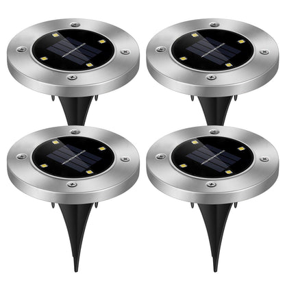 Solar In-Ground Deck Light - Waterproof Buried Path & Patio Lamp