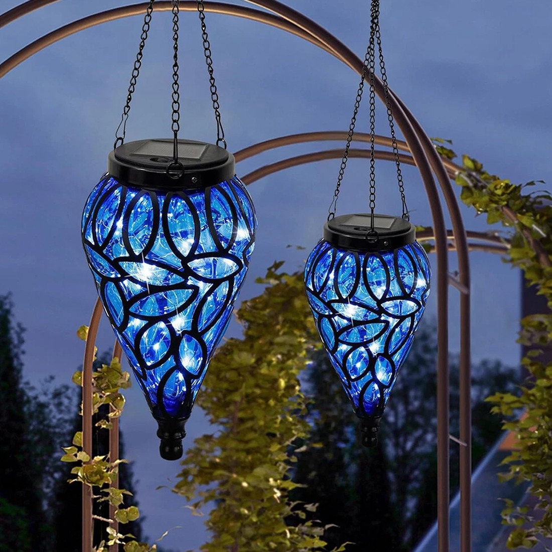 Solar Hanging Lantern - LED Outdoor Garden Yard Decoration