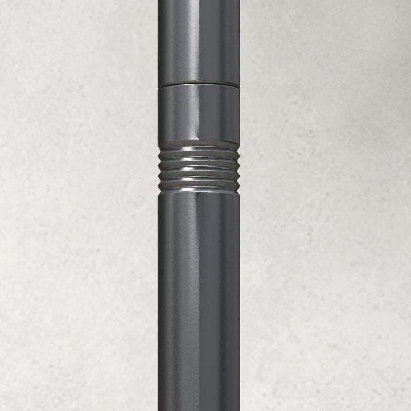 10ft Steel String Light Poles - Patio Hanging Lighting Stand Set