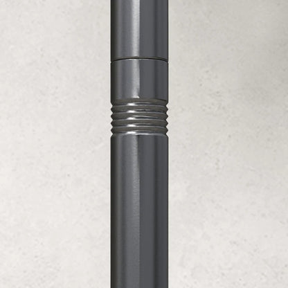 10ft Steel String Light Poles - Patio Hanging Lighting Stand Set