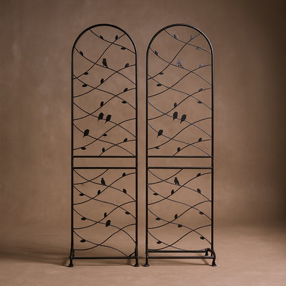 Metal Garden Trellis 87in - Rustproof Climbing Plant Support