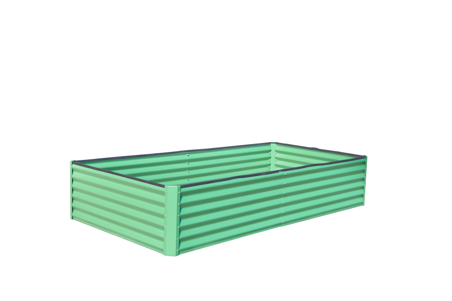 Large Galvanized Raised Garden Bed - Outdoor Metal Planter
