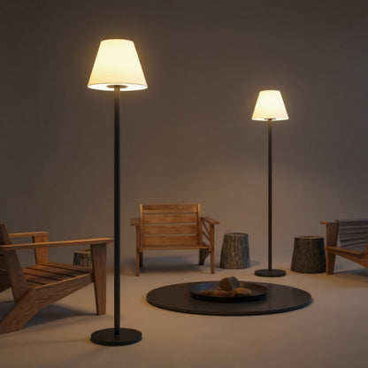Solar Floor Lamp - Rotational Outdoor Courtyard Plastic Light