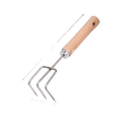 Garden Hand Tool Set - Stainless Steel Pruning Scissors & Hoe