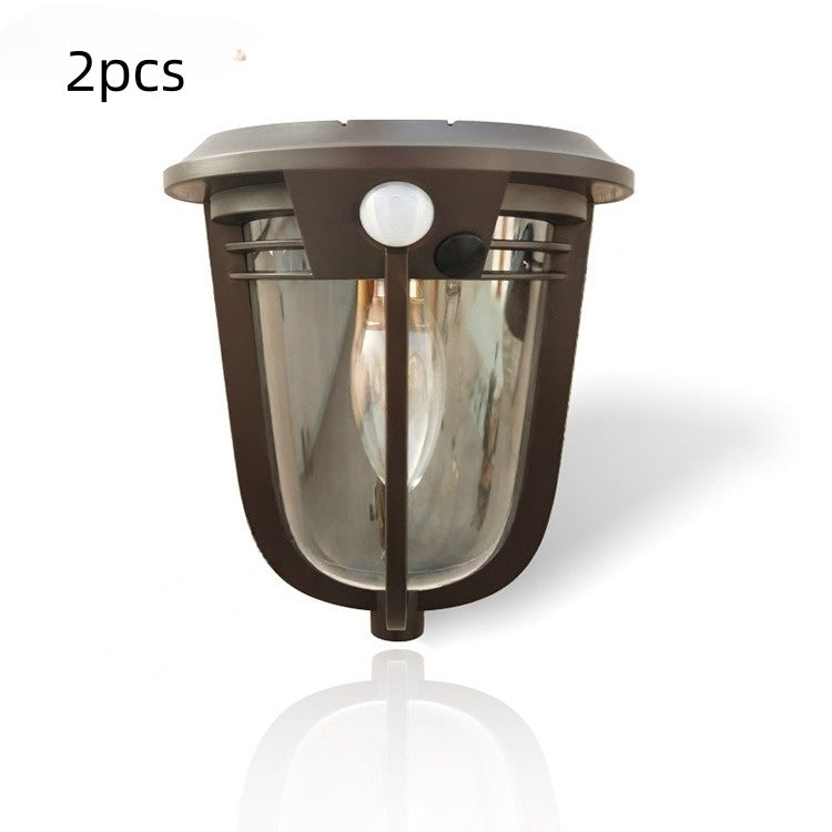 European Retro Solar Wall Lamp - Courtyard Decorative Light