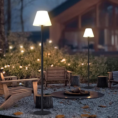 Solar Floor Lamp - Rotational Outdoor Courtyard Plastic Light