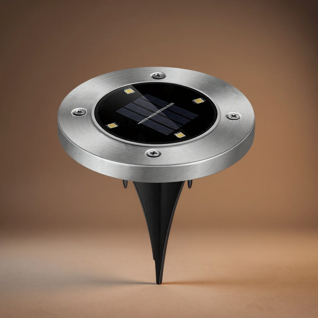 Solar In-Ground Deck Light - Waterproof Buried Path & Patio Lamp