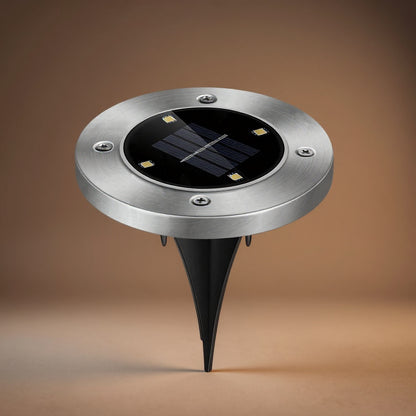 Solar In-Ground Deck Light - Waterproof Buried Path & Patio Lamp