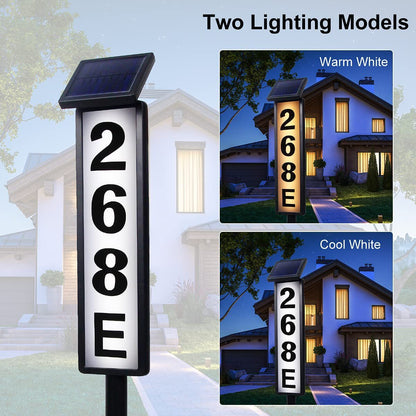 Solar Ground Doorplate Lamp - Outdoor Path Marker Light