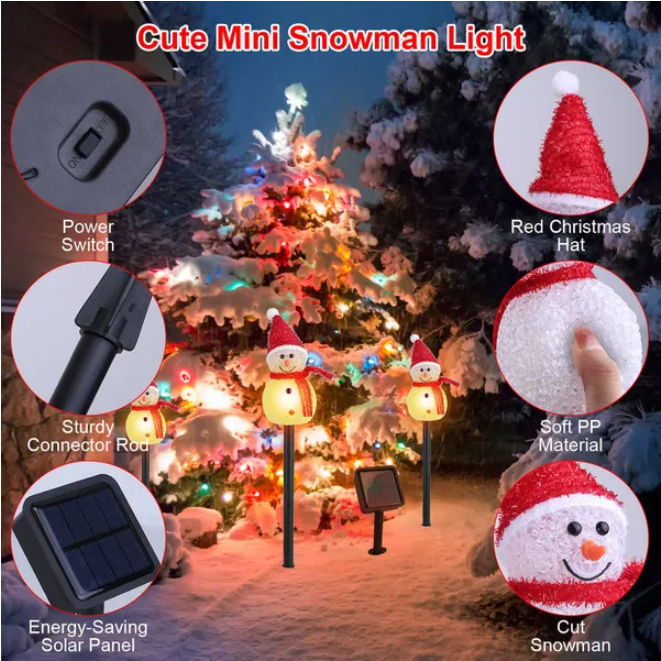 Santa Landscape Light - IP55 Waterproof Holiday Yard Decor