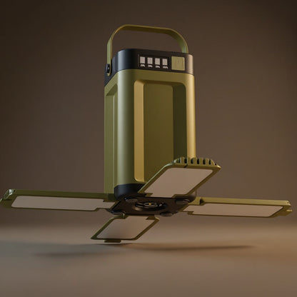 Four-Leaf Folding Solar Camping Light - Multifunctional LED