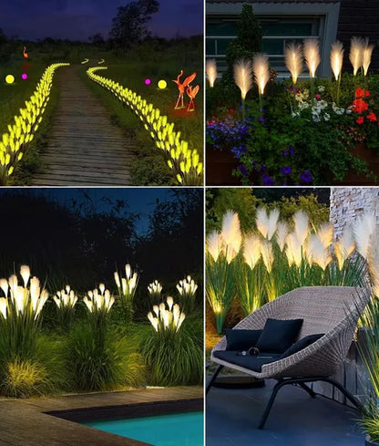Solar Flower Garden Lights 4-Pack - Waterproof Outdoor Decor