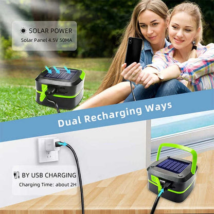 Foldable Solar Camping Lantern - Rechargeable Outdoor Light