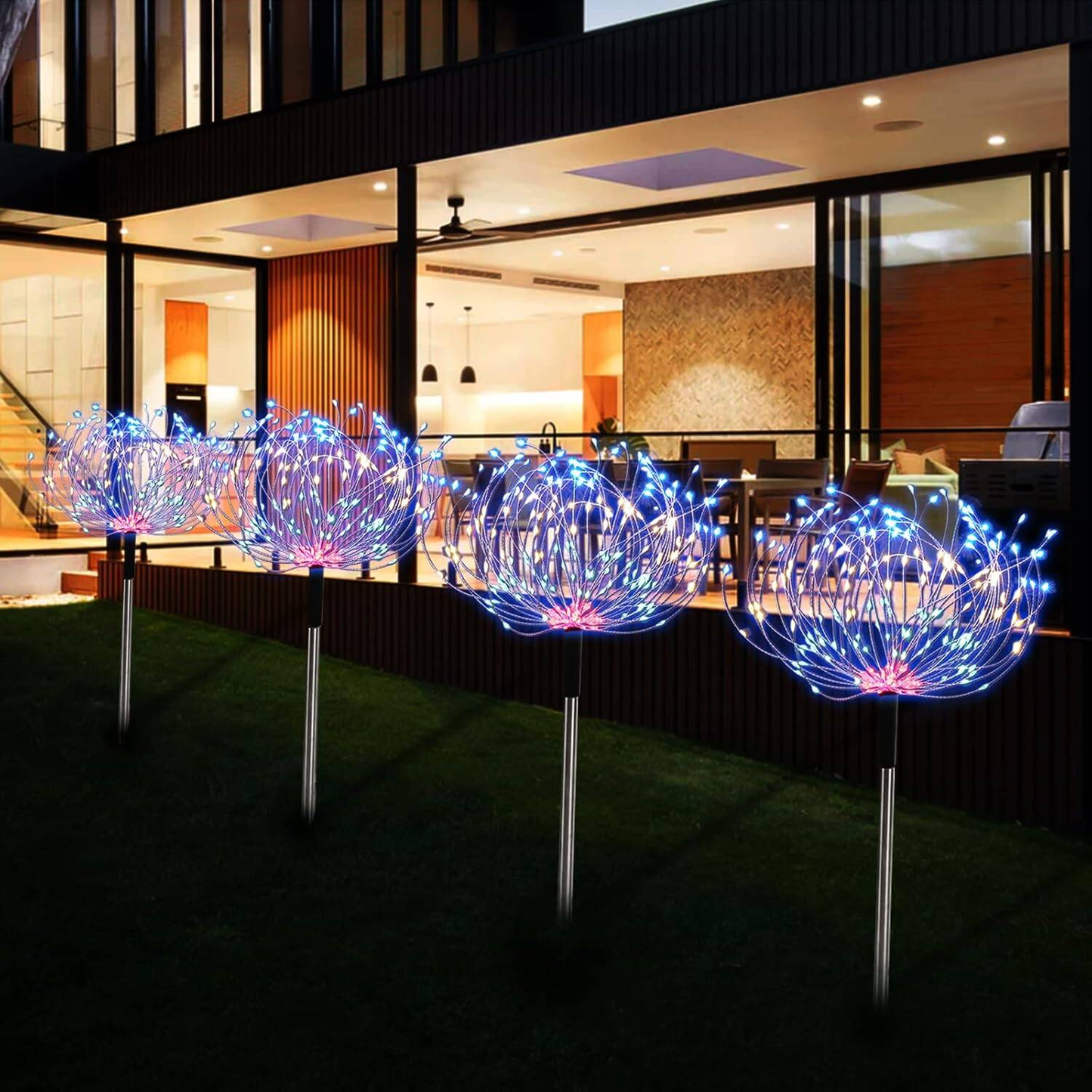 Solar Outdoor Garden Lights - Decorative Landscape Pack