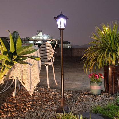 Hexagonal Solar Garden Lamp - Ornamental Outdoor Lawn Light