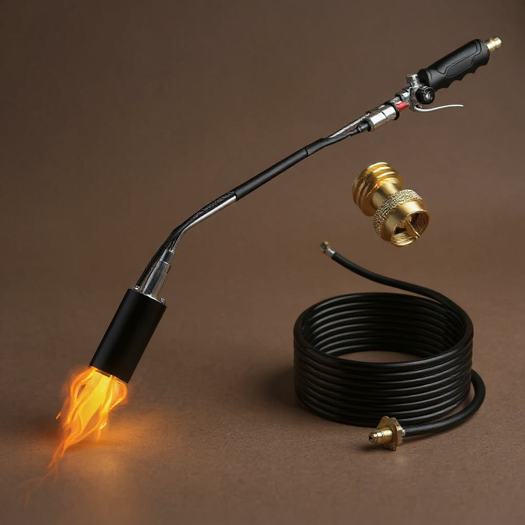 Propane Weed Torch Burner - 180,000 BTU with 10ft Hose