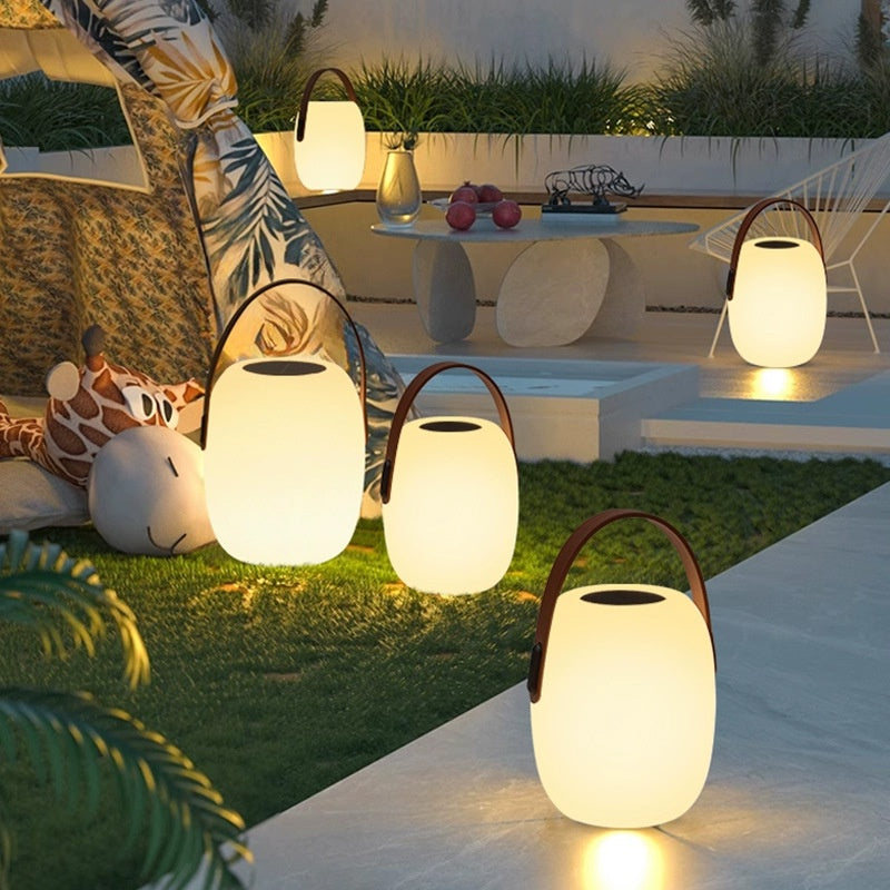 Portable Solar Yard Light - Rechargeable Outdoor Garden Lamp