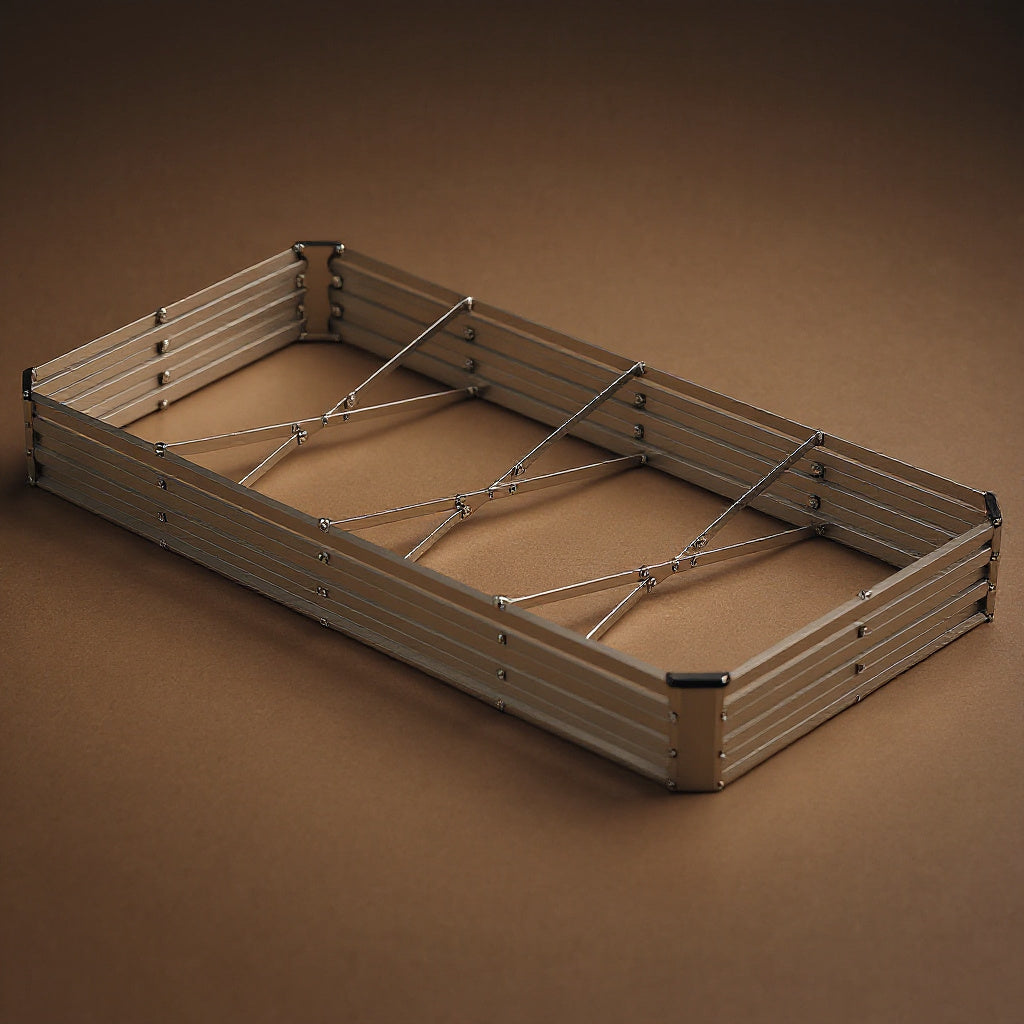 Galvanized Raised Garden Bed - Easy-Assemble Outdoor Planter Box