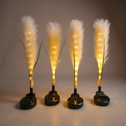 Solar Flower Garden Lights 4-Pack - Waterproof Outdoor Decor