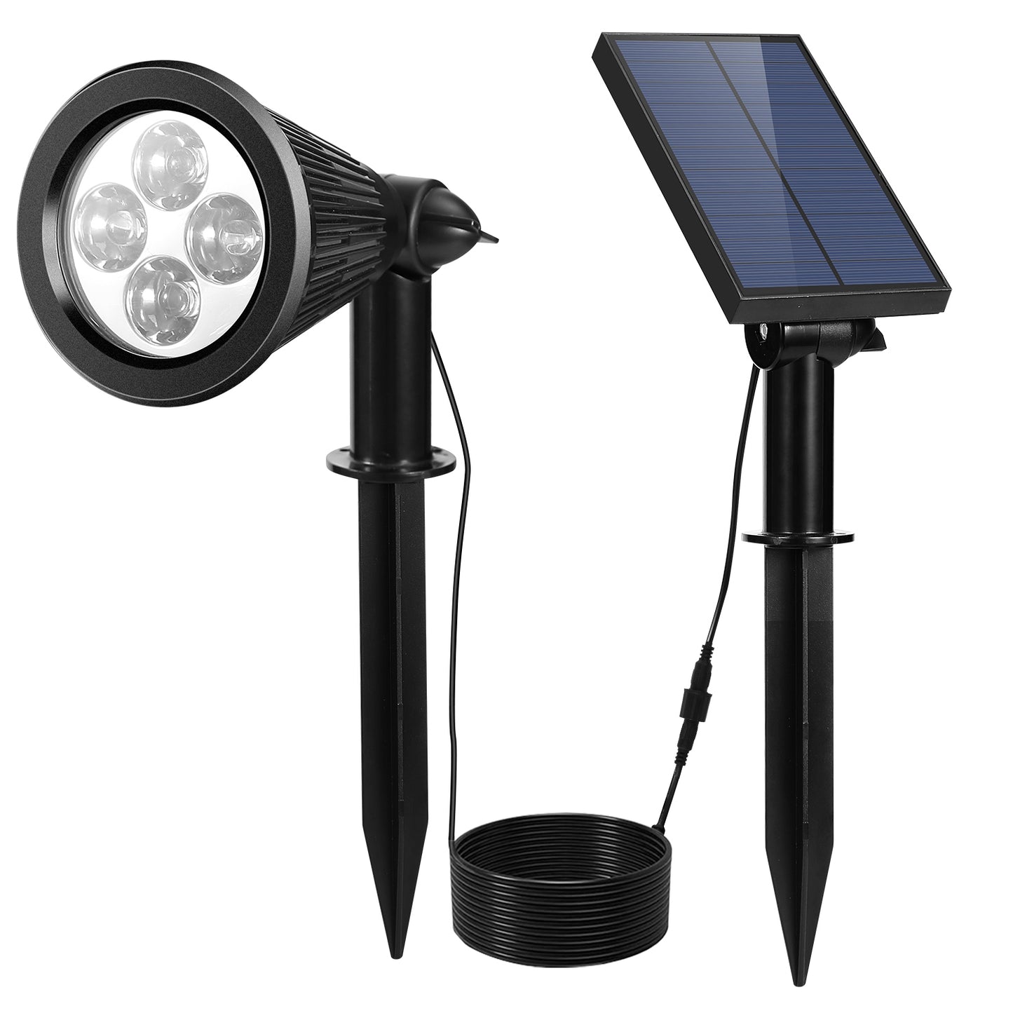 Solar Wall Spotlight - IP65 Waterproof Dusk-to-Dawn Outdoor