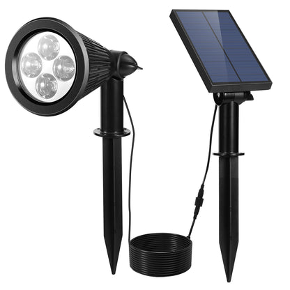 Solar Wall Spotlight - IP65 Waterproof Dusk-to-Dawn Outdoor