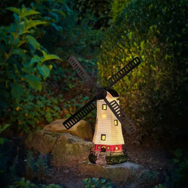 Solar Windmill Garden Light - LED Decorative Pond & Balcony Accent