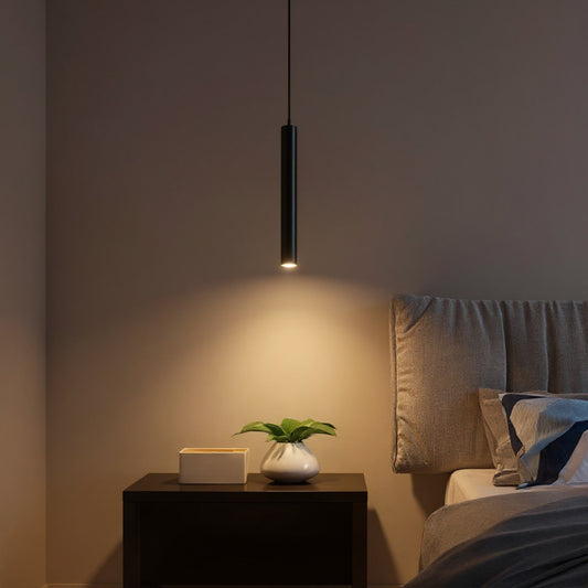 Linear LED Pendant Spotlight - Long Cylindrical Surface Mount