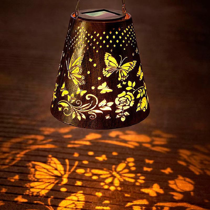 Solar Butterfly Courtyard Lamp - Hollow Decorative Outdoor Light