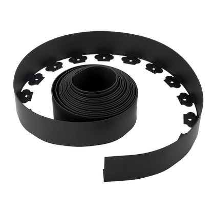 Plastic Garden Edging 33ft x 4in - Border with 30 Spikes