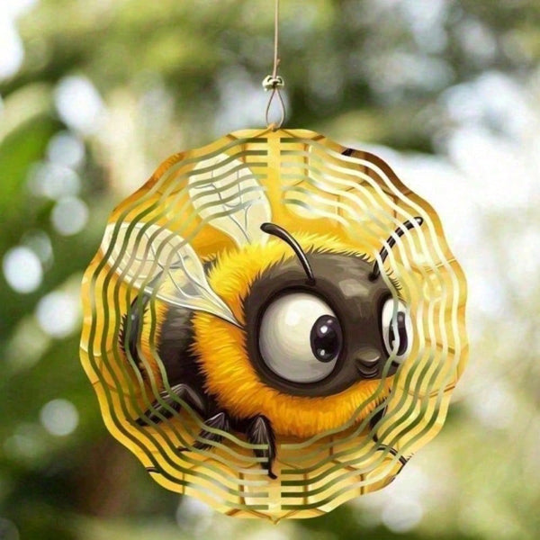 Whimsical 3D Kinetic Wind Spinner & Chime - Garden Yard Decor