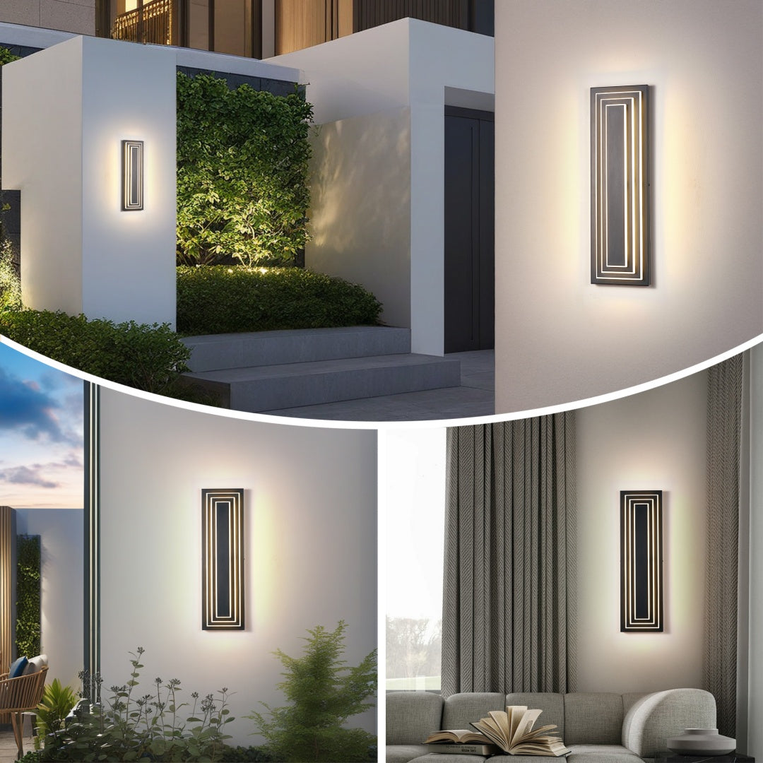 Modern Long Outdoor Wall Light 23.6in - Exterior LED House Fixture