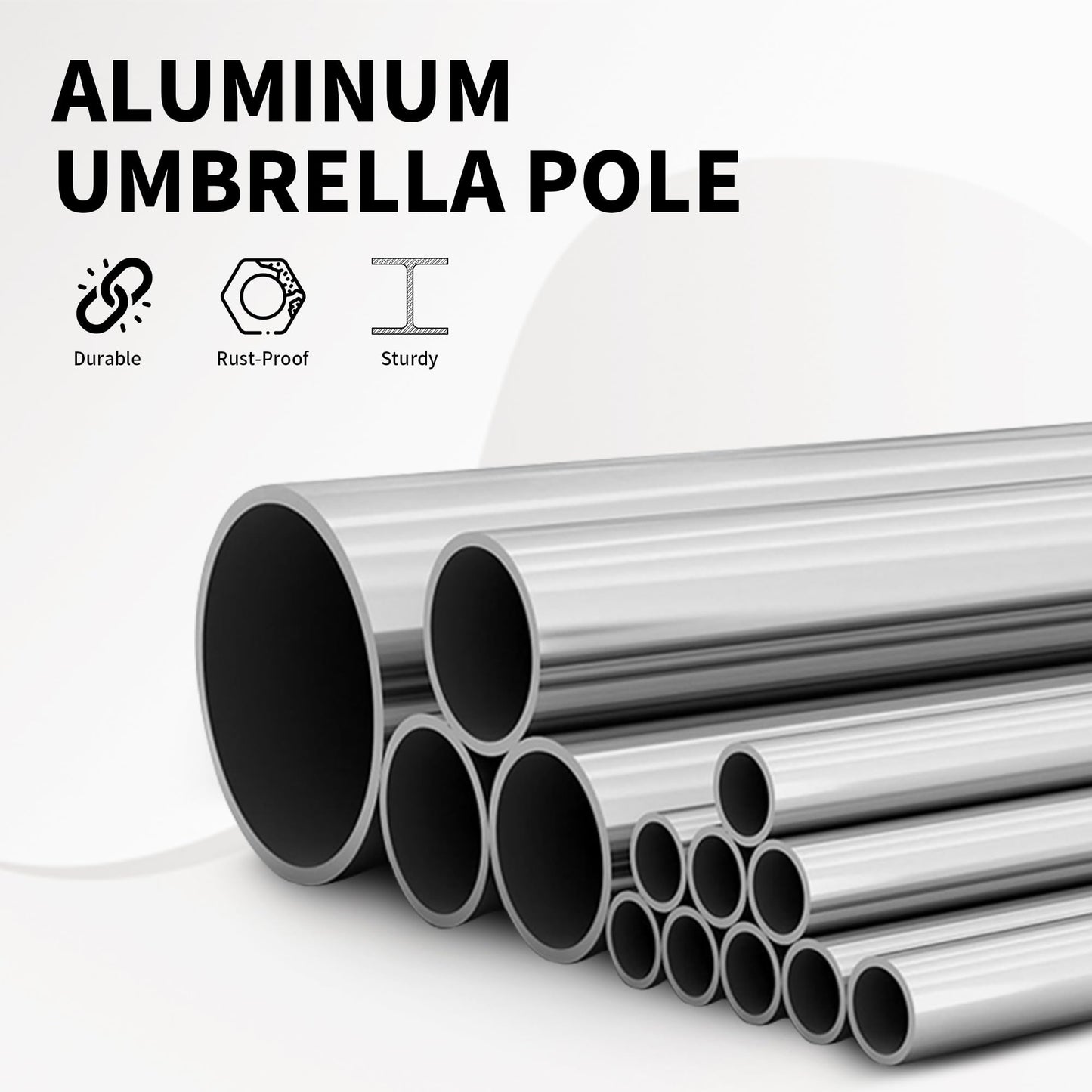 10ft Outdoor Patio Umbrella with Crank Tilt