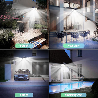 Solar Motion Sensor Light 348 LED - Outdoor Security Lamp