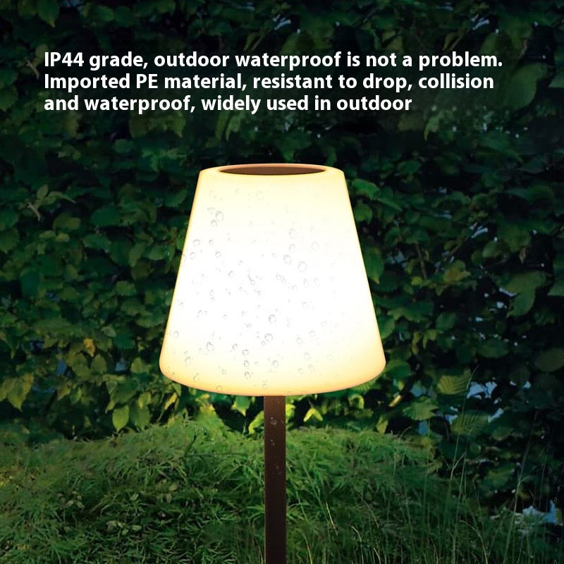 Solar Floor Lamp - Rotational Outdoor Courtyard Plastic Light