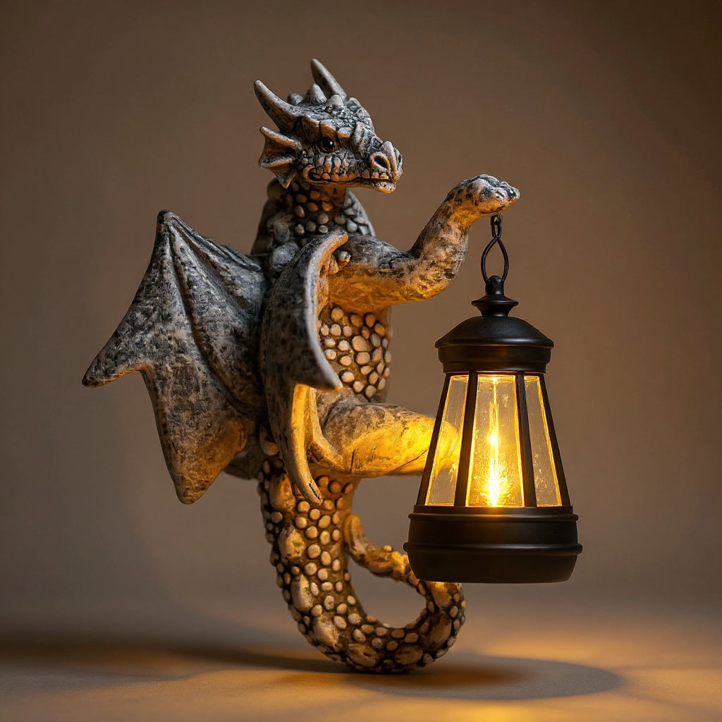 Solar Dinosaur Yard Lamp - Whimsical Outdoor Garden Decor