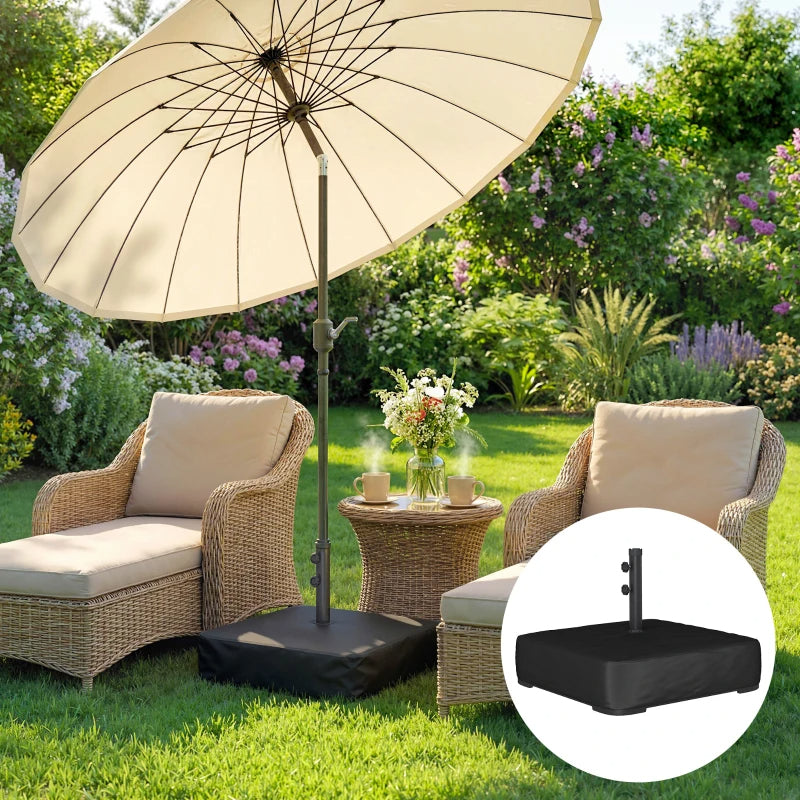 Cantilever Umbrella Base 176lb - Sand-Fillable Heavy-Duty Stand