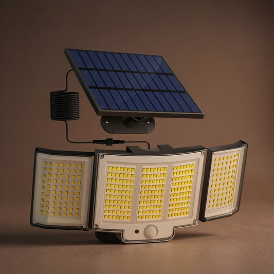 Solar Street Light - 348 LED 3-Side Adjustable Waterproof