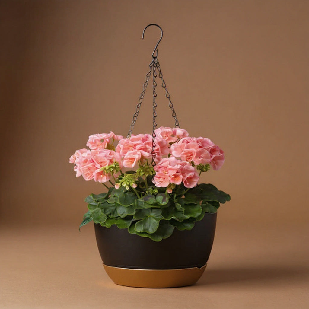 Self-Watering Hanging Planter 9.6in - With Drainage Holes