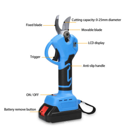 LCD Electric Pruning Shears - Fruit Tree & Bonsai Cutter