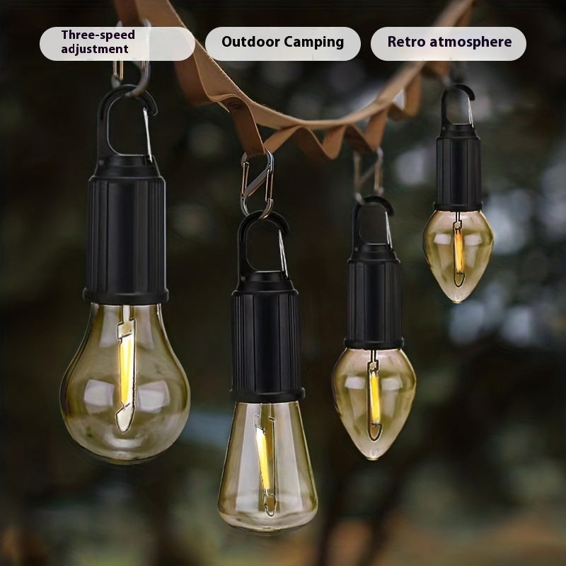 Solar Outdoor Warm White Bulb Light - Garden Accent Lamp