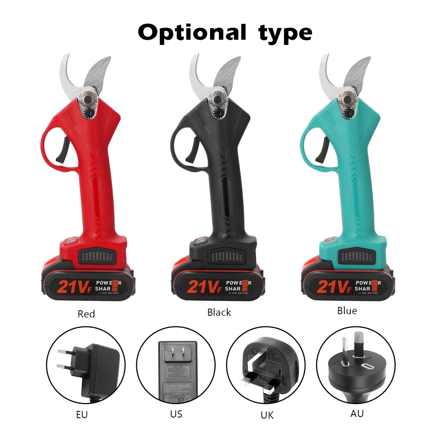 21V Rechargeable Lithium Pruning Shears - Garden Tree Tool