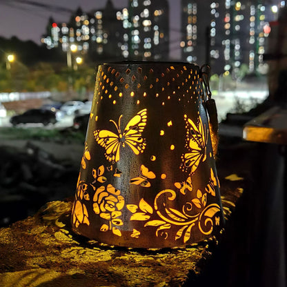 Solar Butterfly Courtyard Lamp - Hollow Decorative Outdoor Light