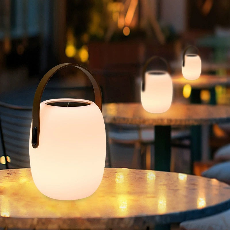 Portable Solar Yard Light - Rechargeable Outdoor Garden Lamp