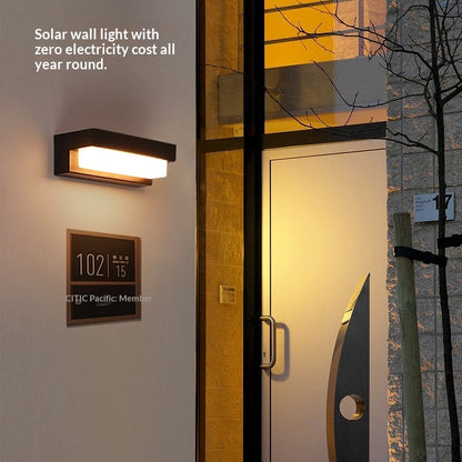 Solar Wall Light - Waterproof Outdoor Patio Sconce