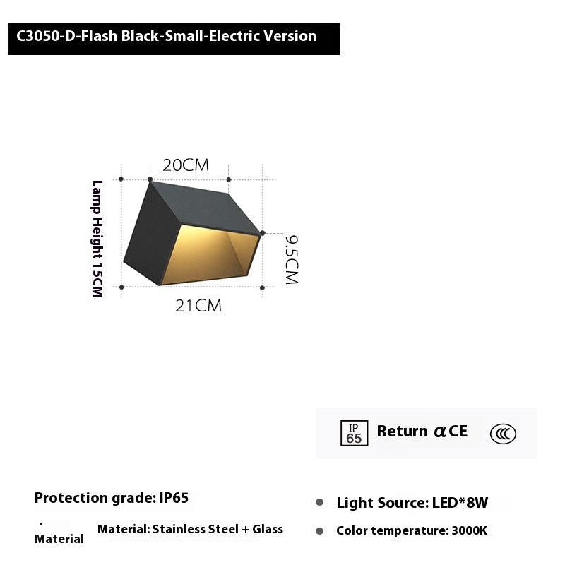 Solar LED Spotlight - Black, Outdoor Waterproof Landscape Light